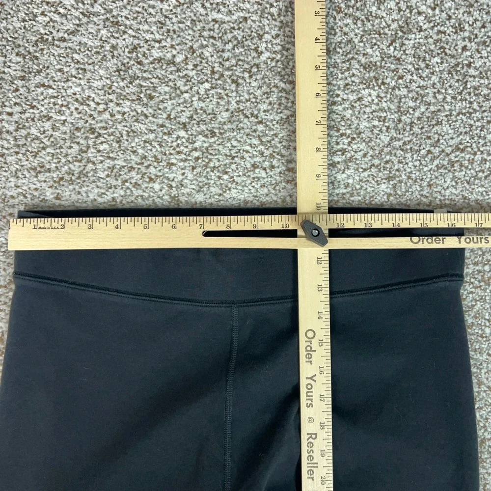 Nike Leggings Womens XL Black Athletic Yoga Cropped Swoosh Logo Pants Gym Sport